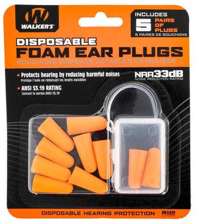 10CT FOAM EAR PLUGS W/CASE | GWP-FP5PK | 888151003091